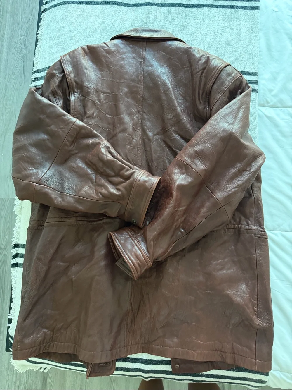 Pelle Studio Wilsons Leather Brown Genuine Leather Jacket Coat